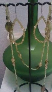Long beaded necklace set